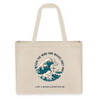 Wind and waves Canvas Shopping Bag - natural