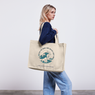 Wind and waves Canvas Shopping Bag - natural