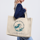 Wind and waves Canvas Shopping Bag - natural