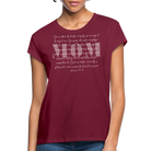 MOM Women’s Oversize T-Shirt - bordeaux
