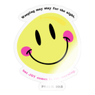 JOY comes in the morning Sticker - transparent glossy