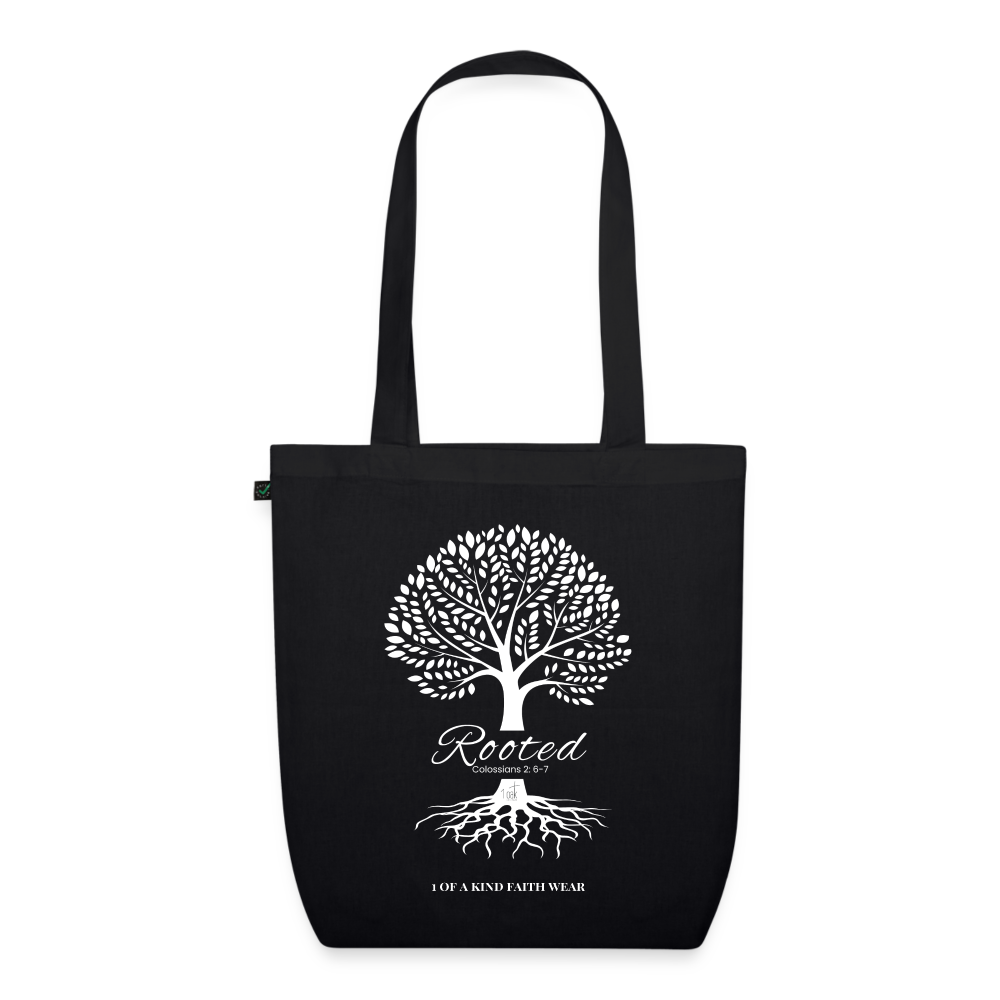 Rooted Organic Tote Bag - black