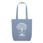 Rooted Organic Tote Bag - steel blue