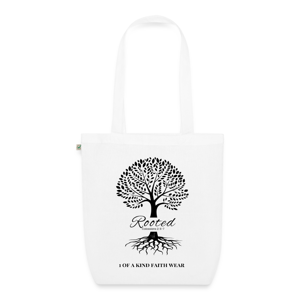 Rooted Organic Tote Bag - white