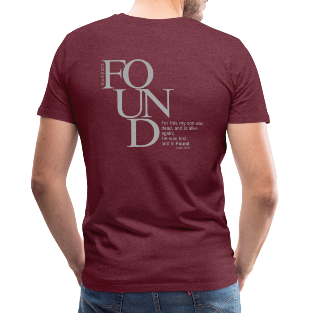 Found Men’s Premium T-Shirt - heather burgundy