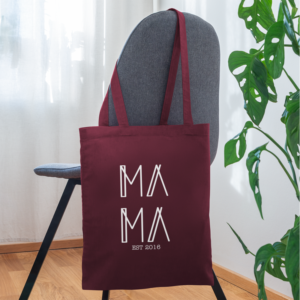 MAMA customizable Tote Bag - burgundy