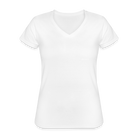 MAMA customizable Women’s V-Neck T-Shirt - white