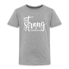 Be strong & Courageous Kids' Premium T-Shirt - heather grey