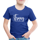 Be strong & Courageous Kids' Premium T-Shirt - royal blue