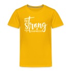 Be strong & Courageous Kids' Premium T-Shirt - sun yellow