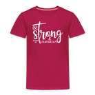 Be strong & Courageous Kids' Premium T-Shirt - dark pink