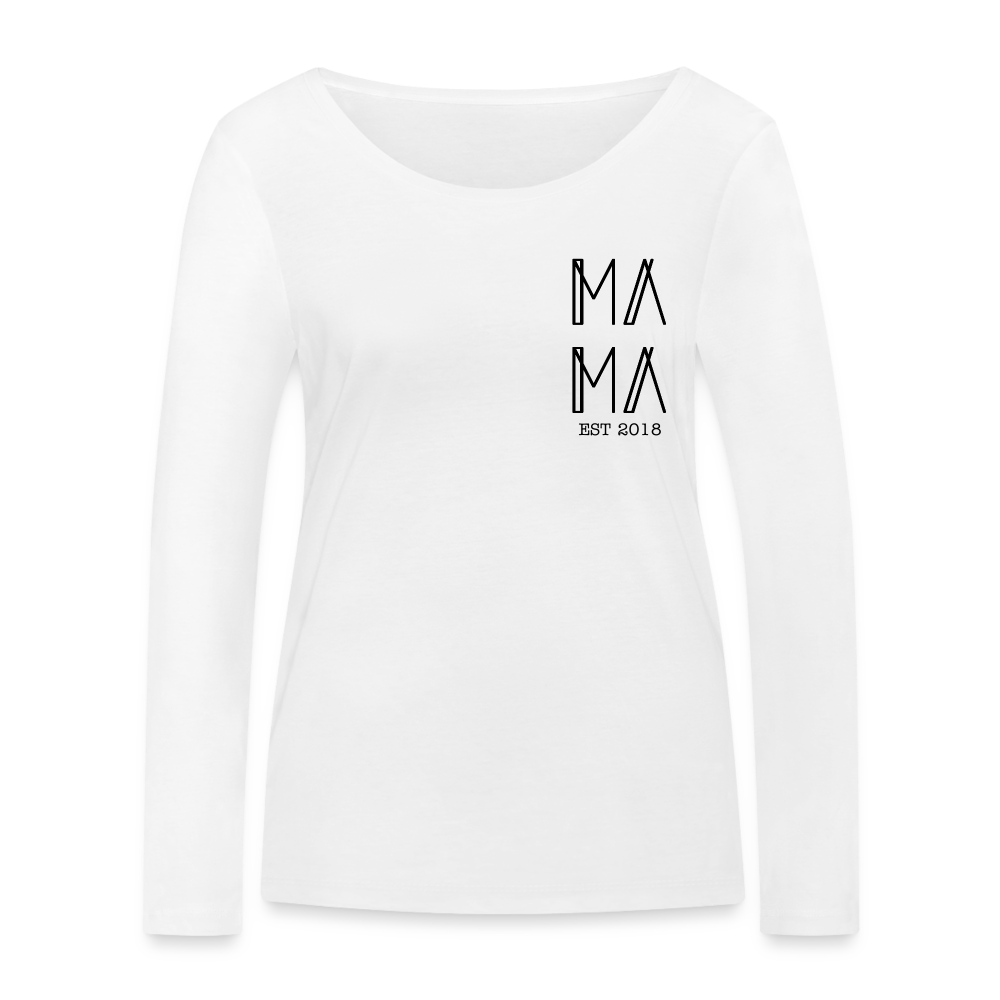 MAMA customizable Organic Longsleeve - white