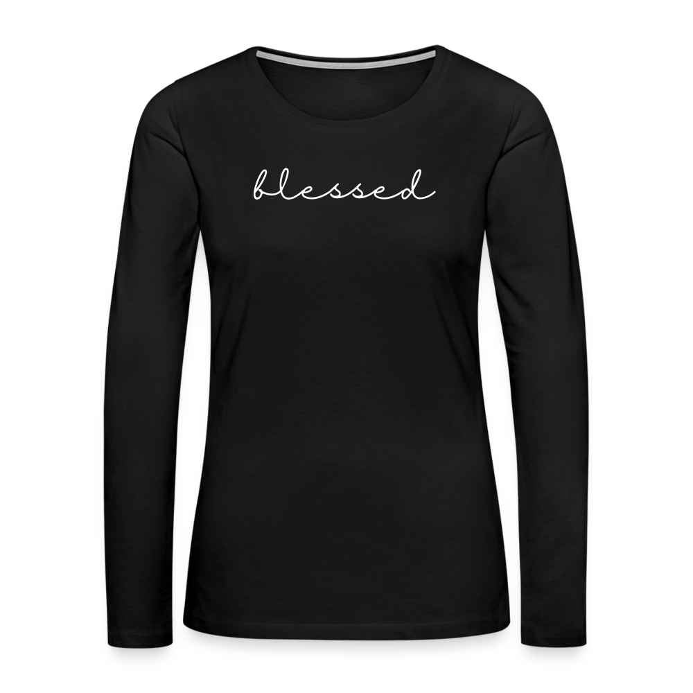 Blessed Women's Premium Longsleeve - black