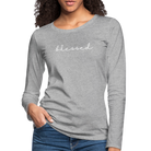 Blessed Women's Premium Longsleeve - heather grey