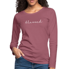 Blessed Women's Premium Longsleeve - mauve