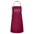 MOM Artisan Apron - burgundy / desert sand