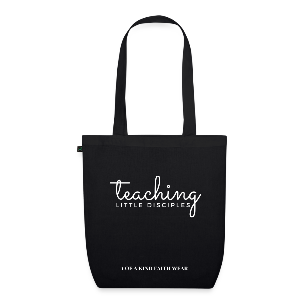 Teaching little disciples EarthPositive Tote Bag - black