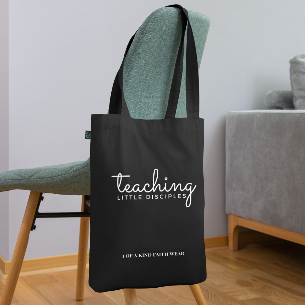 Teaching little disciples EarthPositive Tote Bag - black