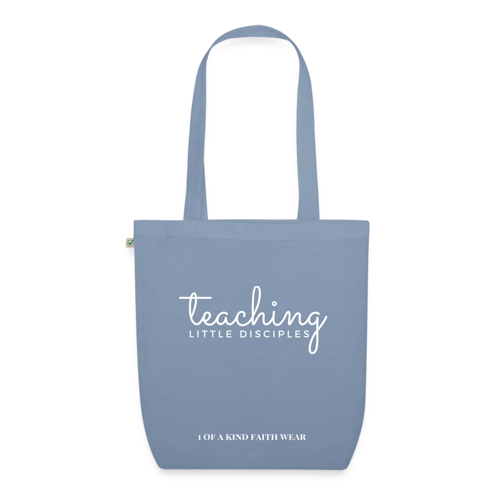 Teaching little disciples EarthPositive Tote Bag - steel blue