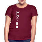 Loved Women’s Oversize T-Shirt - bordeaux