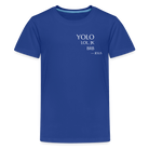 YOLO small font Teenager Premium T-Shirt - royal blue