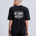 We are healed unisex oversize organic T-shirt - black