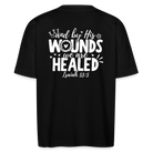 We are healed unisex oversize organic T-shirt - black