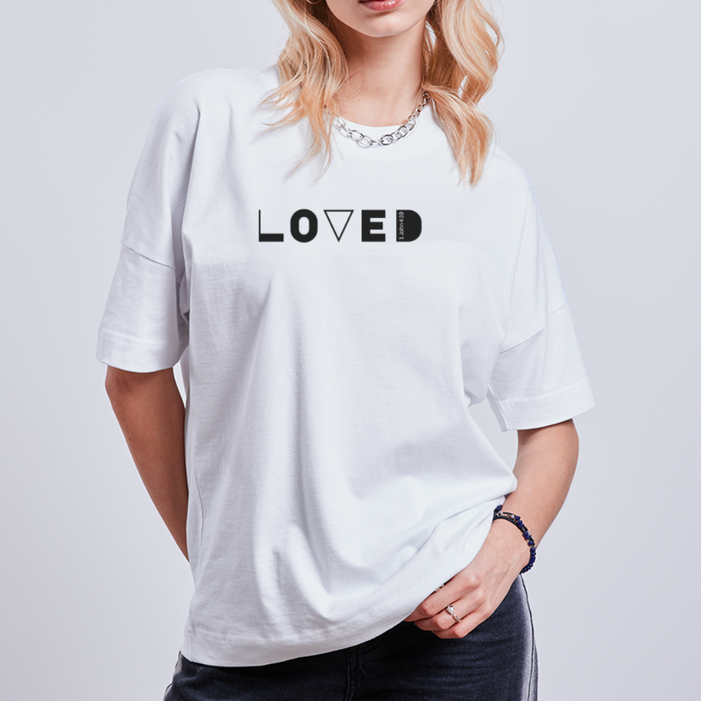 LOVED unisex oversize Tee - white