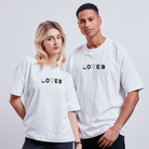 LOVED unisex oversize Tee - white