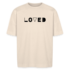 LOVED unisex oversize Tee - natural raw