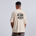 We are Healed unisex oversize organic T-shirt - natural raw