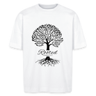 ROOTED unisex oversize organic T-shirt - white