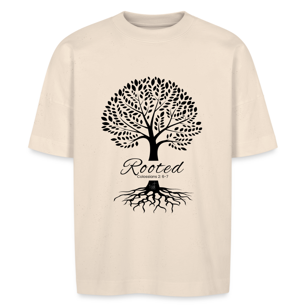 ROOTED unisex oversize organic T-shirt - natural raw