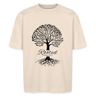 ROOTED unisex oversize organic T-shirt - natural raw