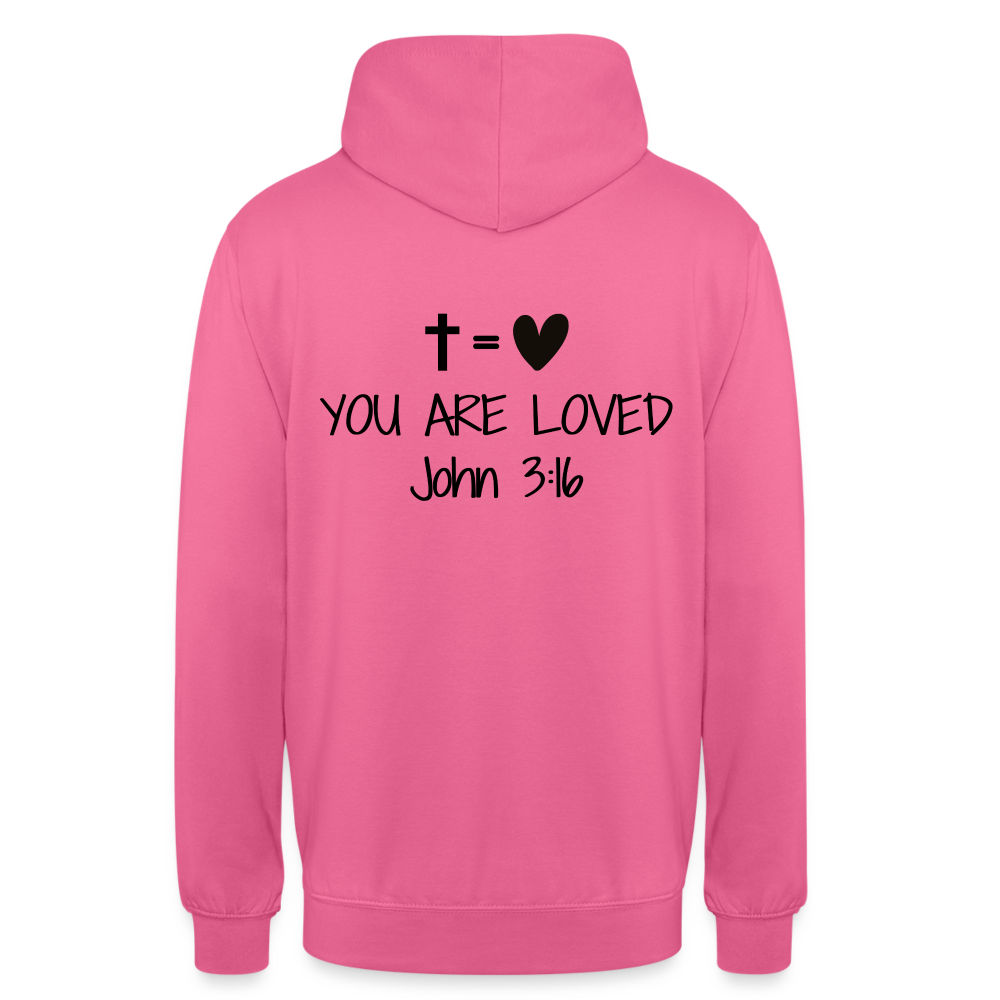 You are loved Unisex Hoodie - pink