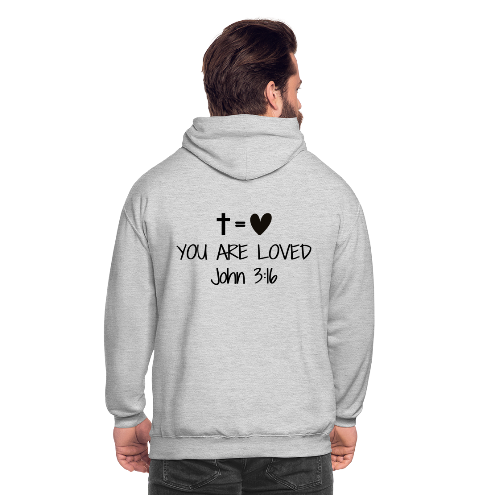 You are loved Unisex Hoodie - light heather grey