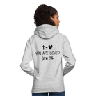 You are loved Unisex Hoodie - light heather grey