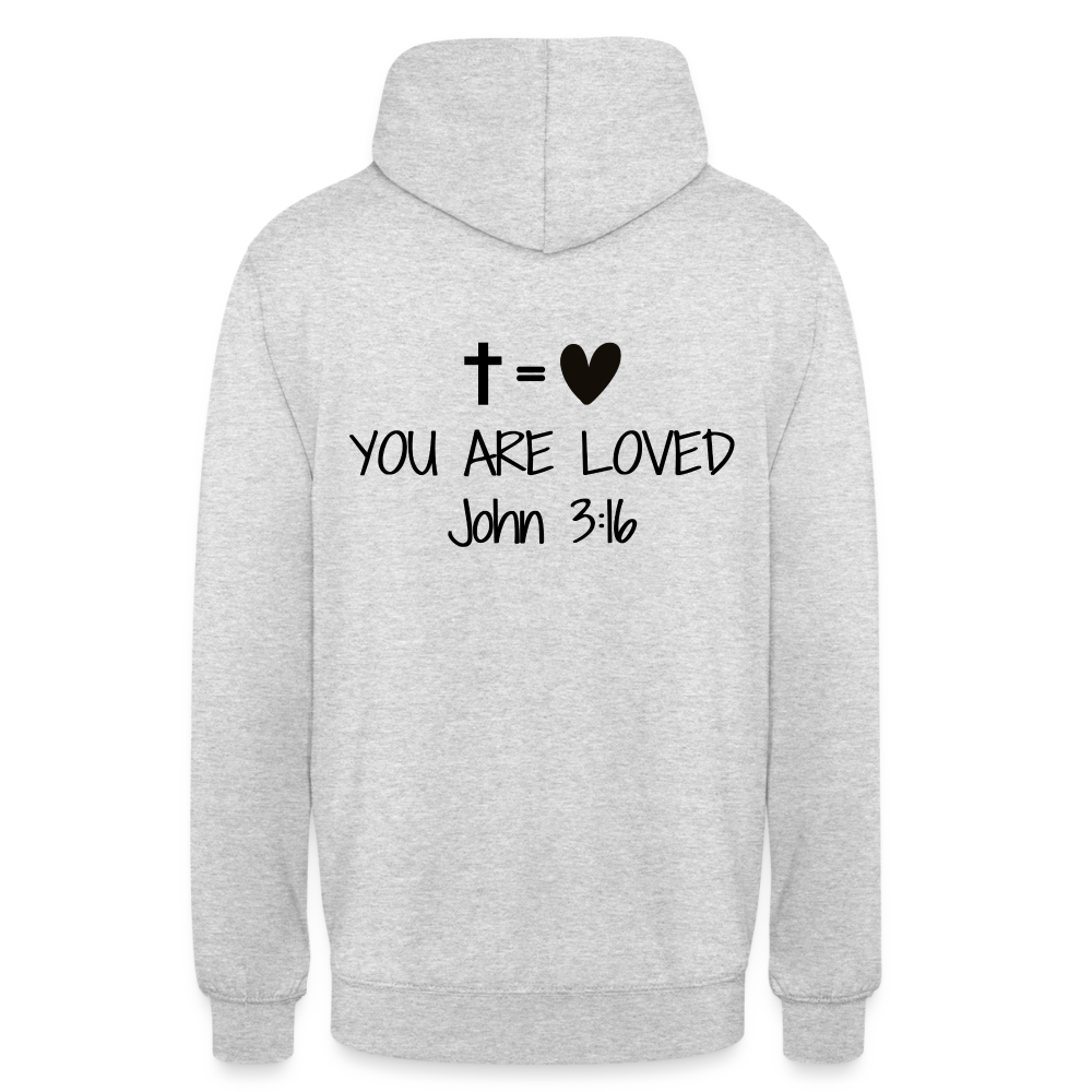 You are loved Unisex Hoodie - light heather grey