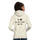 You are loved Unisex Hoodie - vanilla