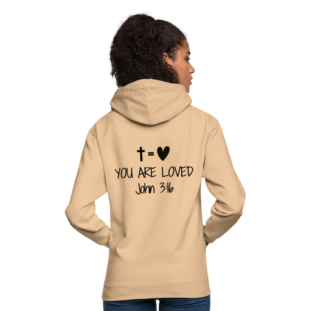 You are loved Unisex Hoodie - peach