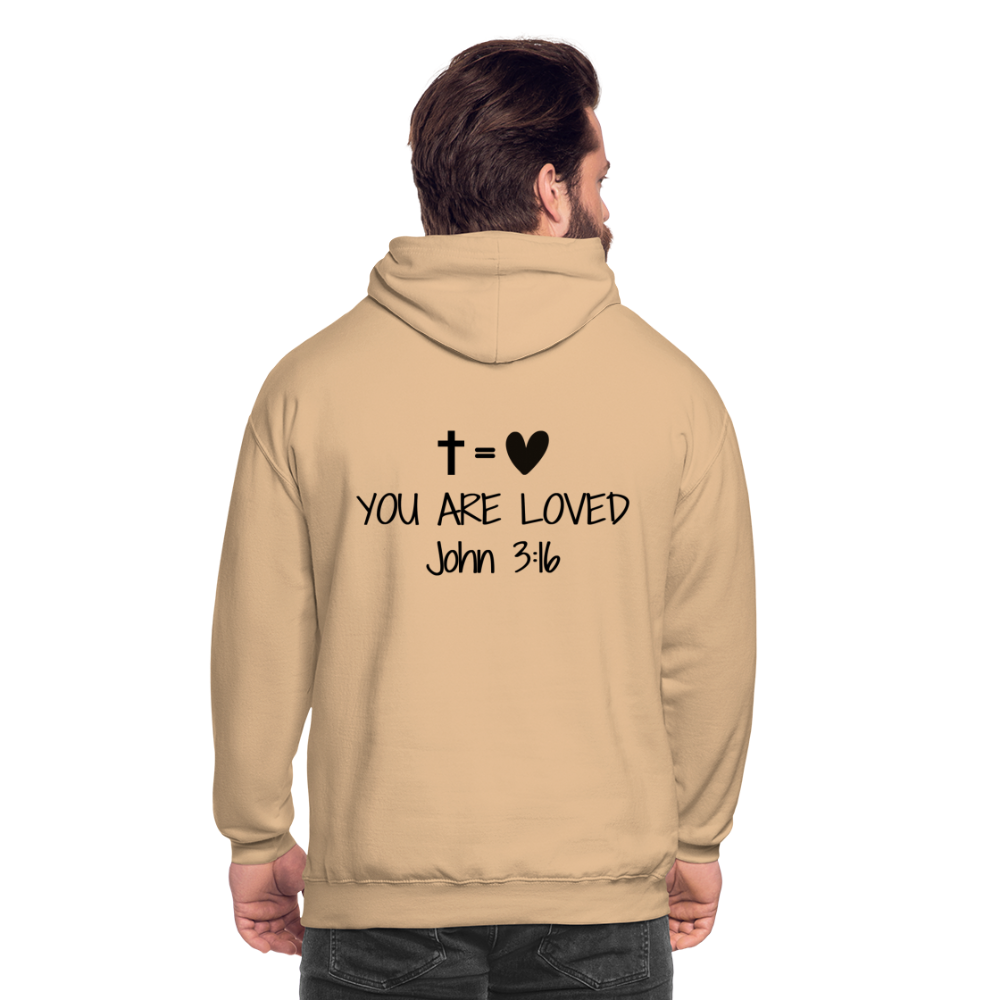 You are loved Unisex Hoodie - peach