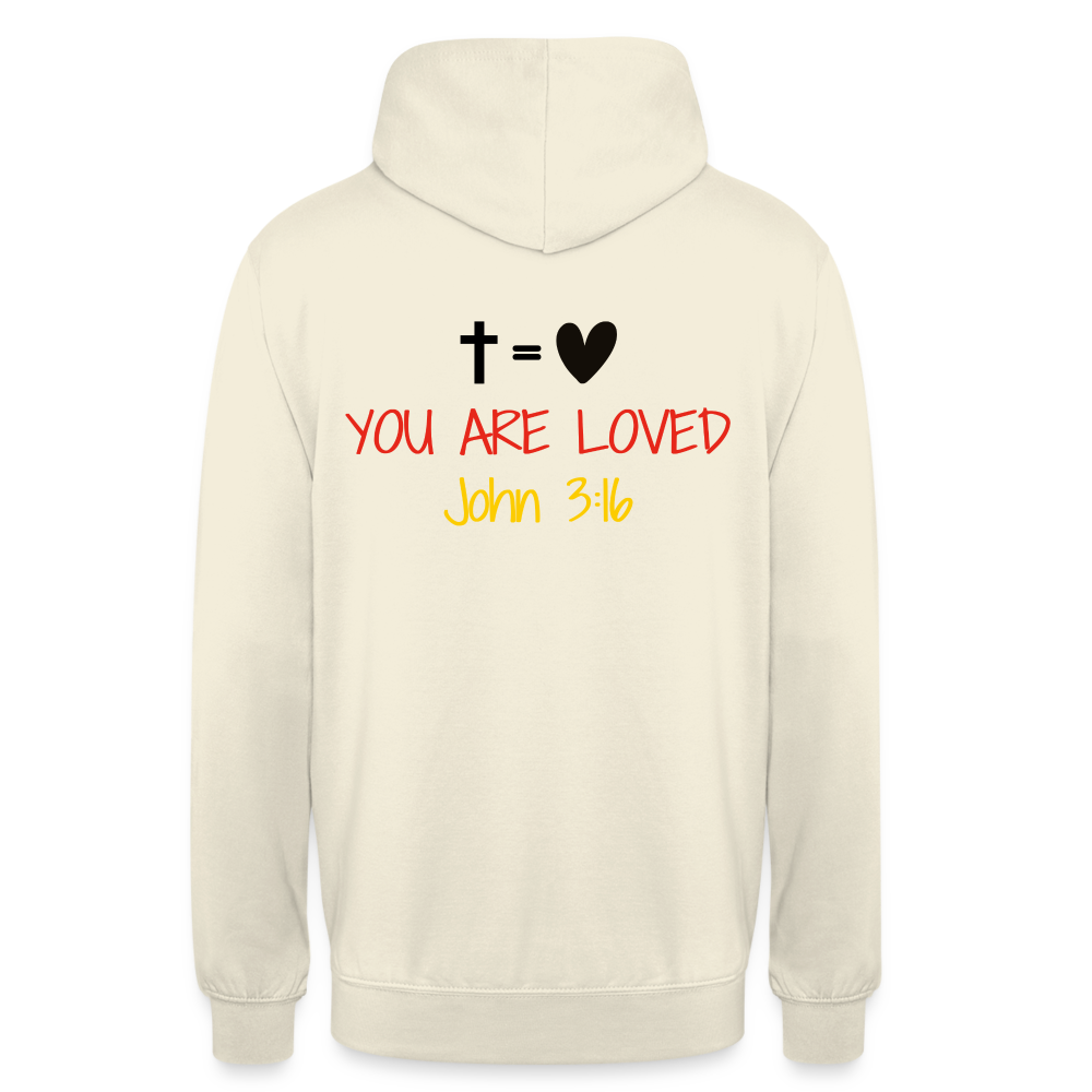 You are loved Unisex Hoodie (Germany Flag) - vanilla