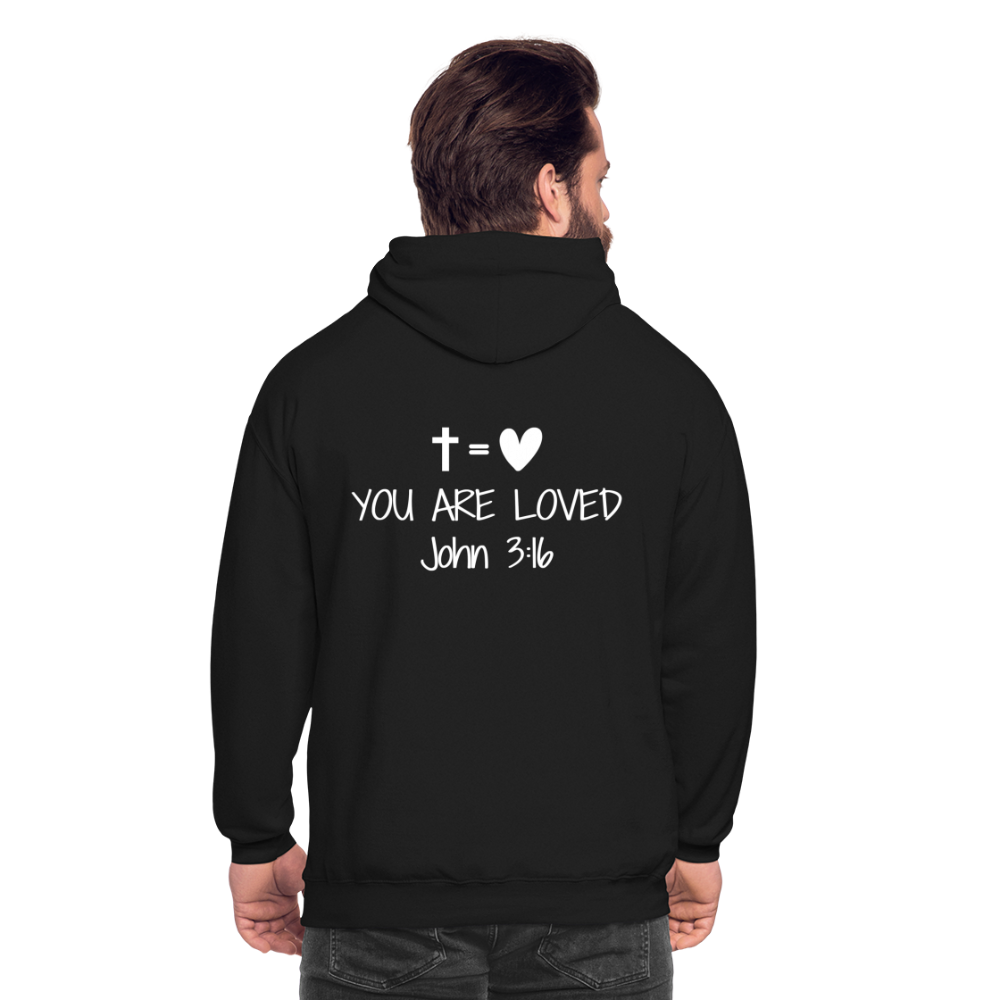 You are loved Unisex Hoodie - black