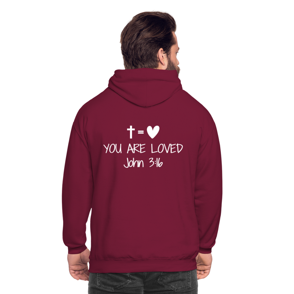 You are loved Unisex Hoodie - bordeaux