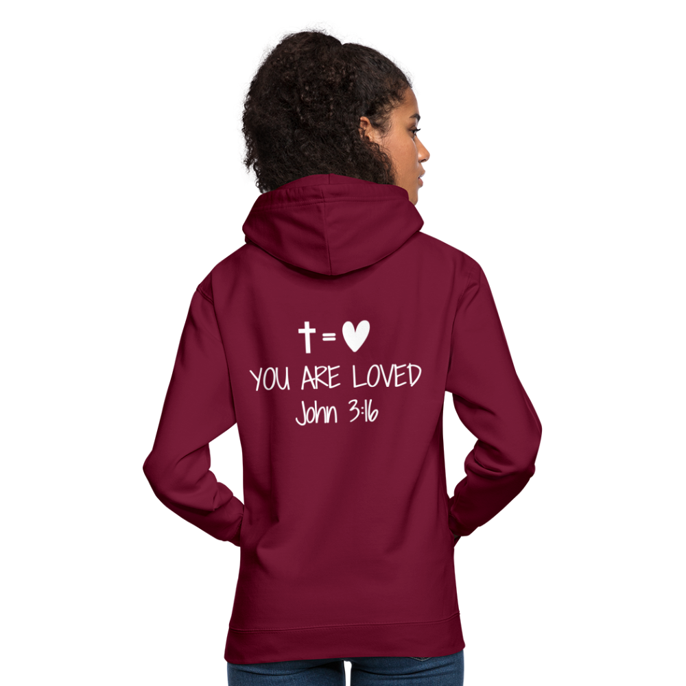 You are loved Unisex Hoodie - bordeaux