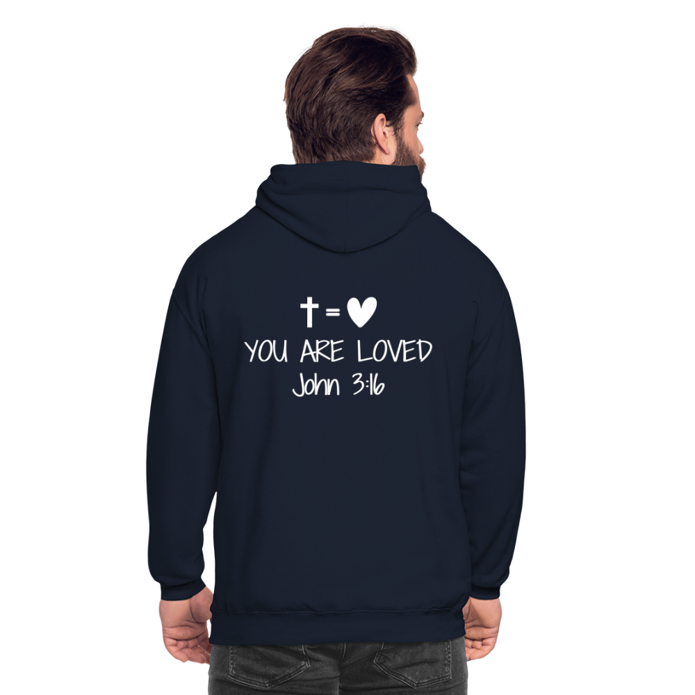 You are loved Unisex Hoodie - navy