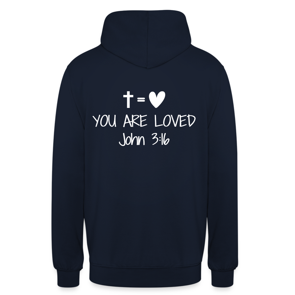 You are loved Unisex Hoodie - navy