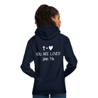 You are loved Unisex Hoodie - navy