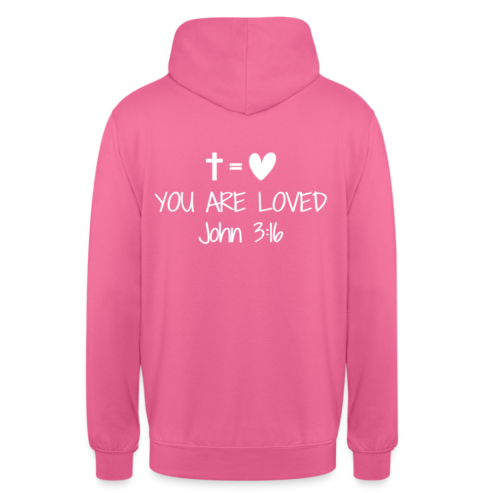 You are loved Unisex Hoodie - pink