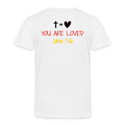 You are loved Kids' Premium T-Shirt (German Flag) - white